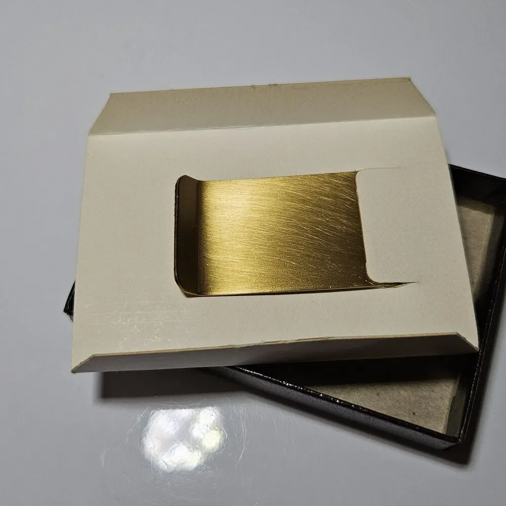 *Sale* Vintage Gold Tone Las Vegas Mini Coin Money Clip IOB